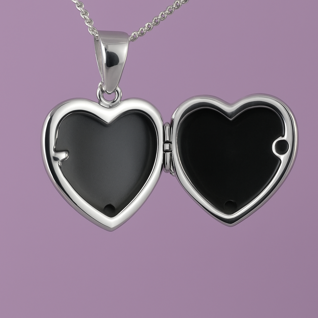 Silver Heart Keepsake Locket