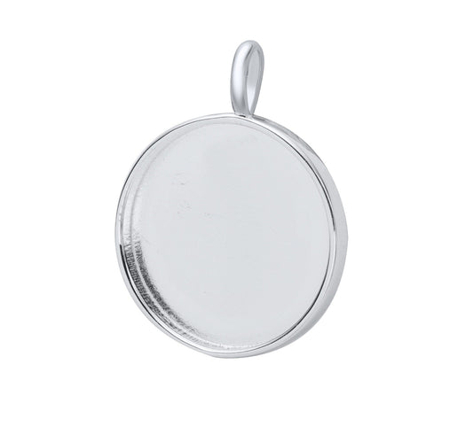 Simple Round Pendant 12mm