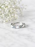 Half Birthstone Eternity Ring