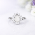 The Crown Pear Ring