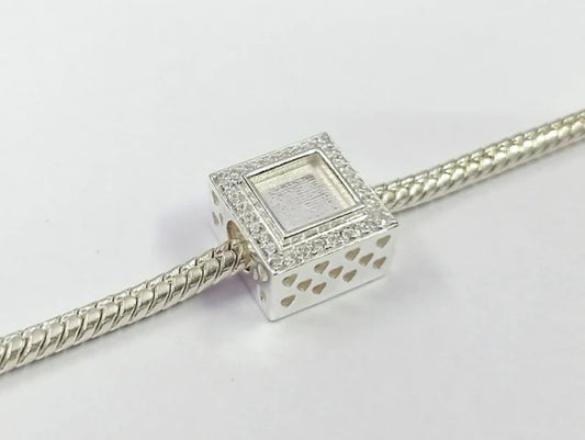 Square Bracelet Charm