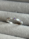 Amethyst Gemstone Eternity Ring - Size N