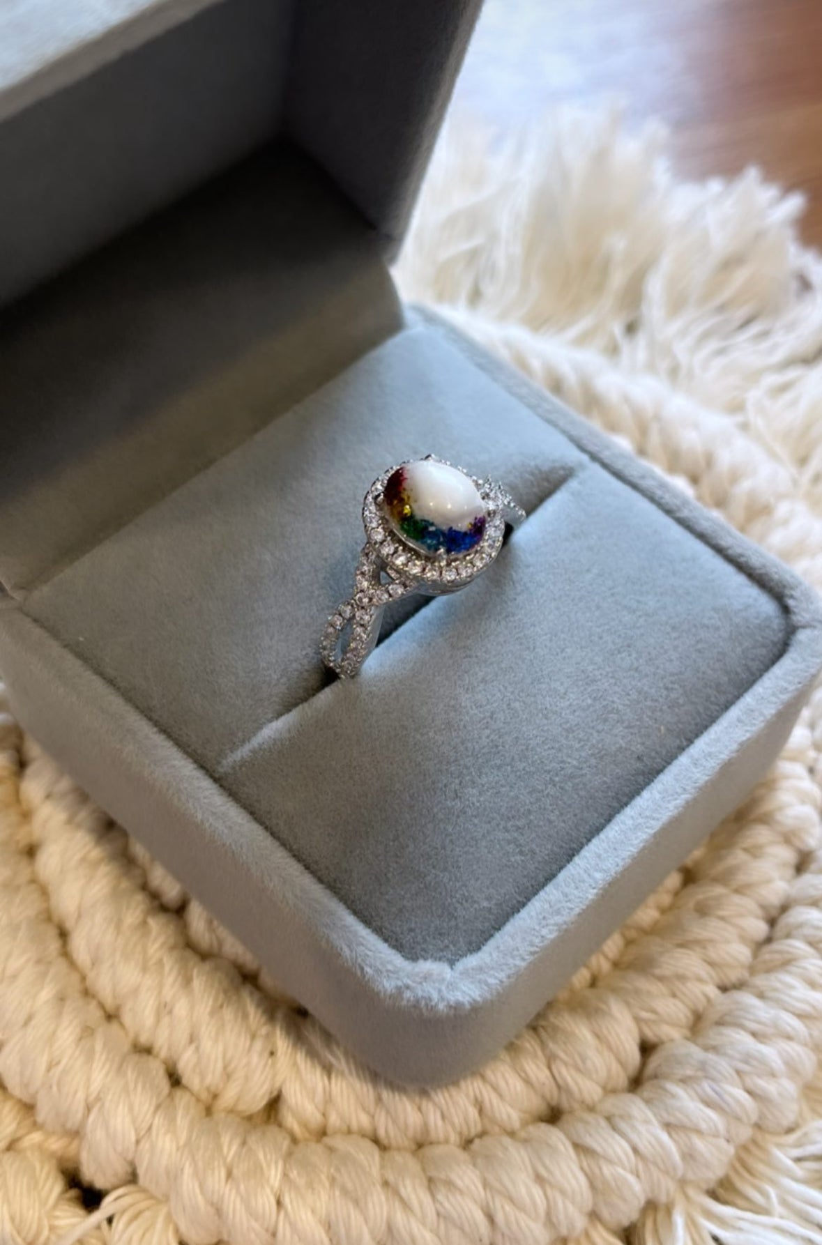 The Sparkle Oval Infinity Ring