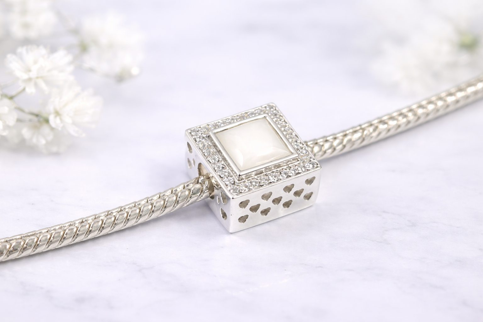Square Bracelet Charm