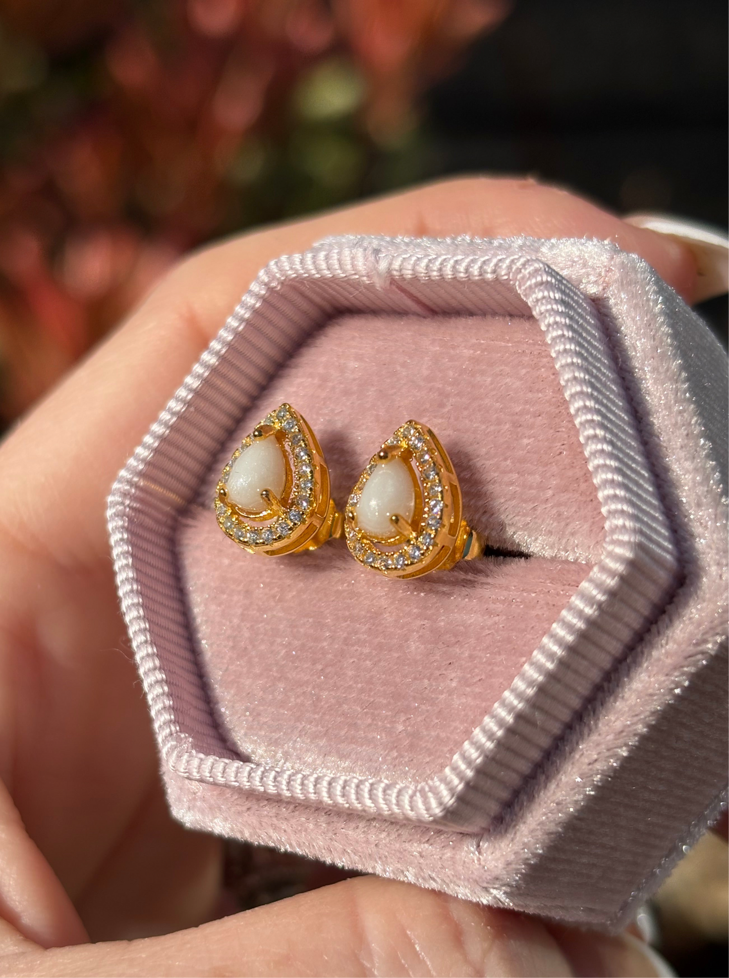 Pear Pave Earrings