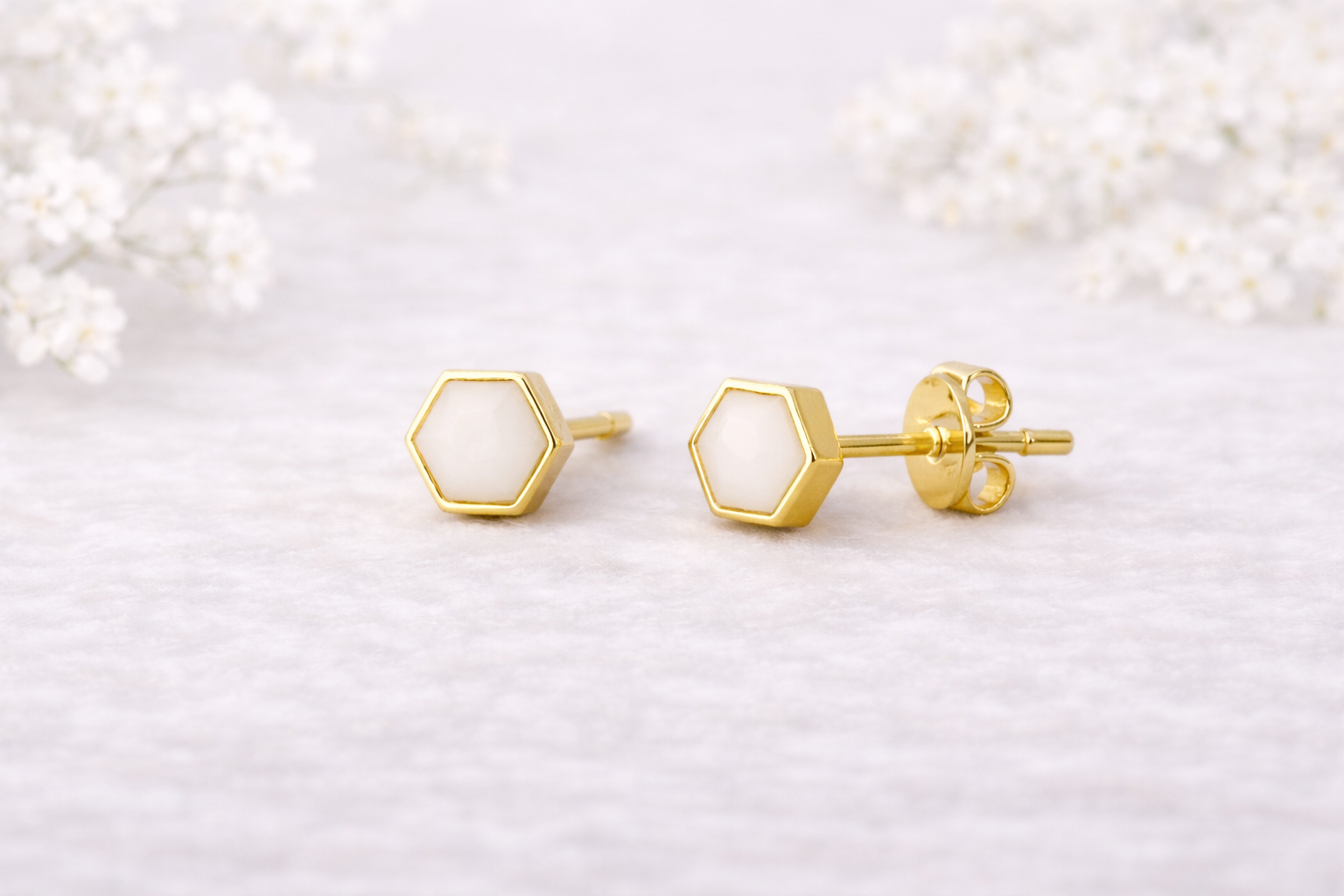 Hexagon Earrings