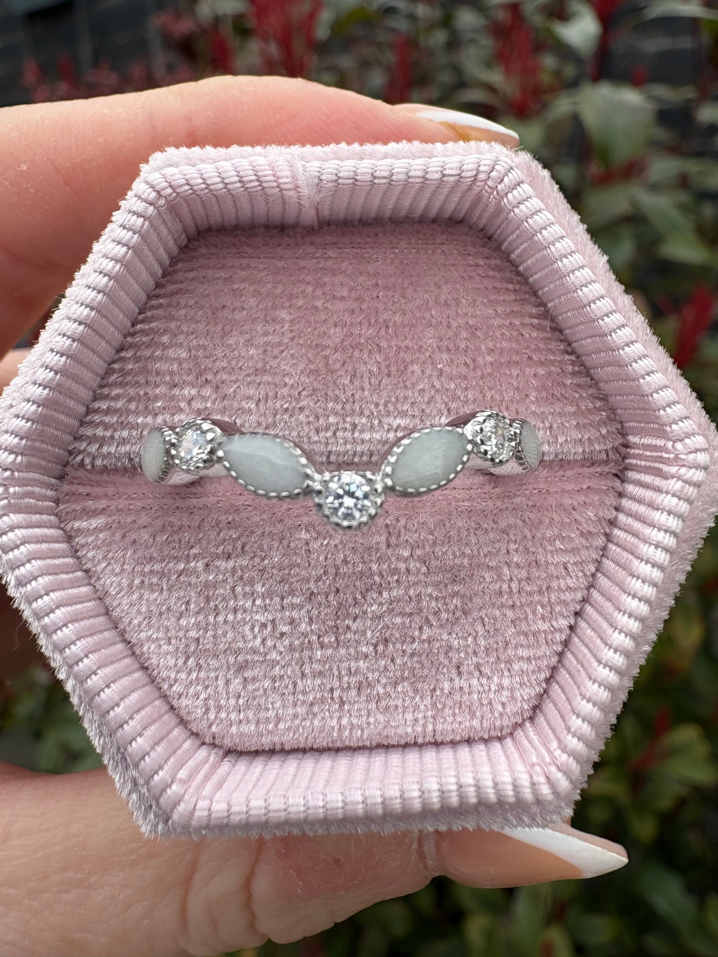 The Multiple Birthstone Wishbone Ring