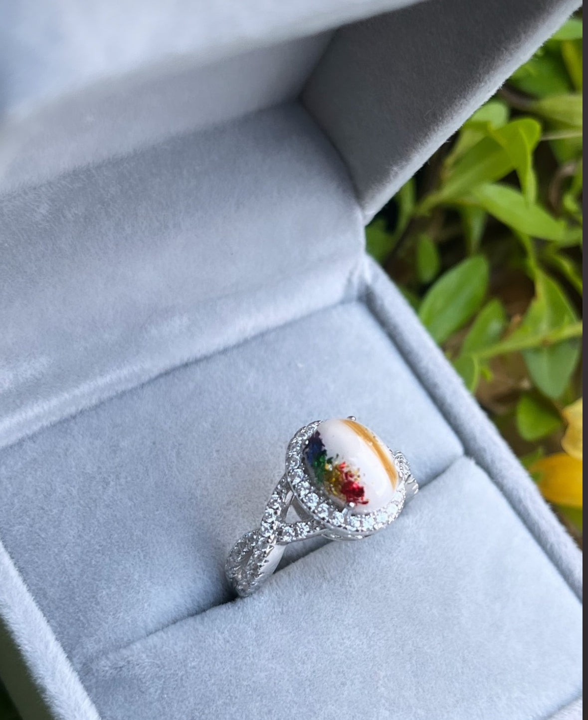 The Sparkle Oval Infinity Ring