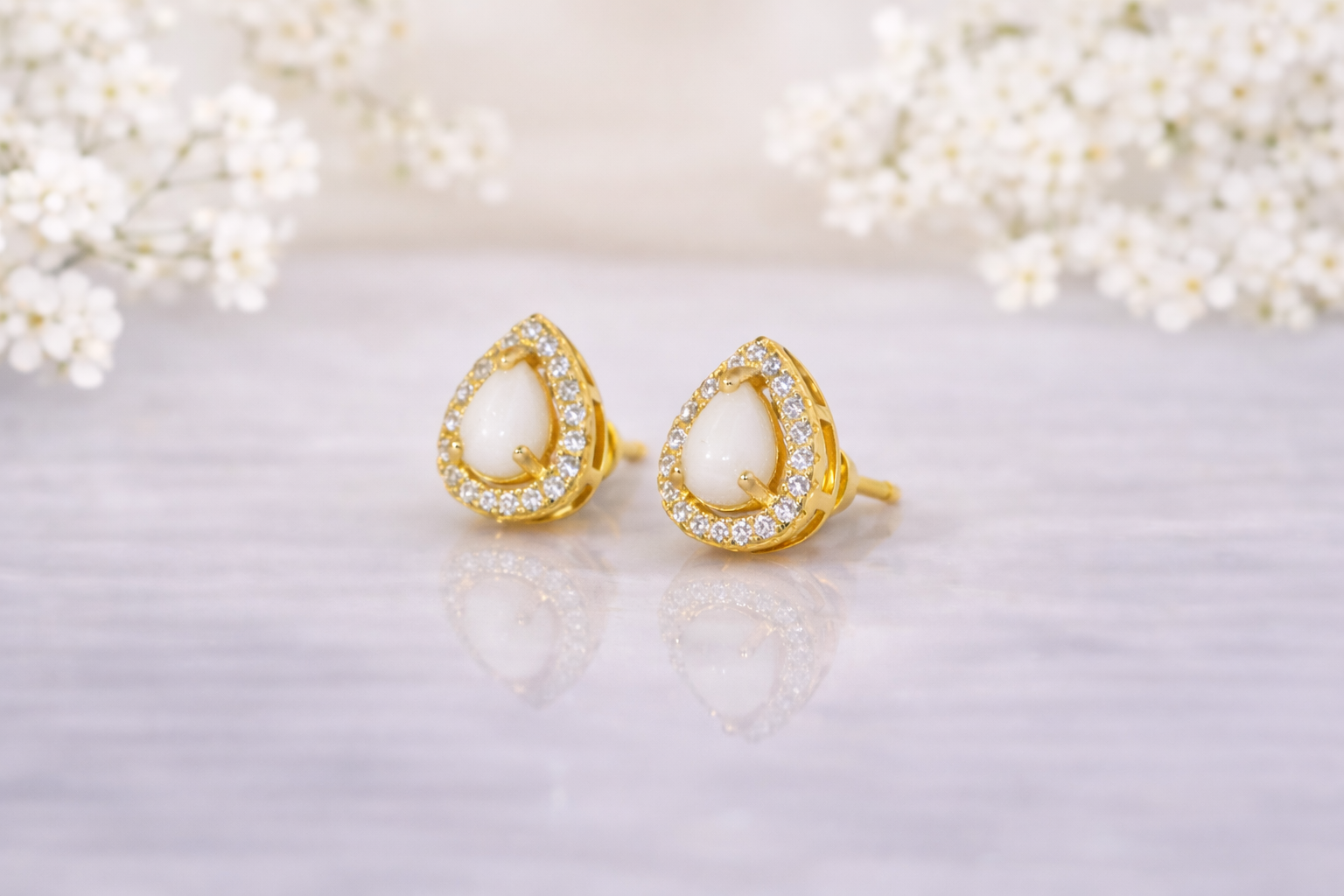 Pear Pave Earrings