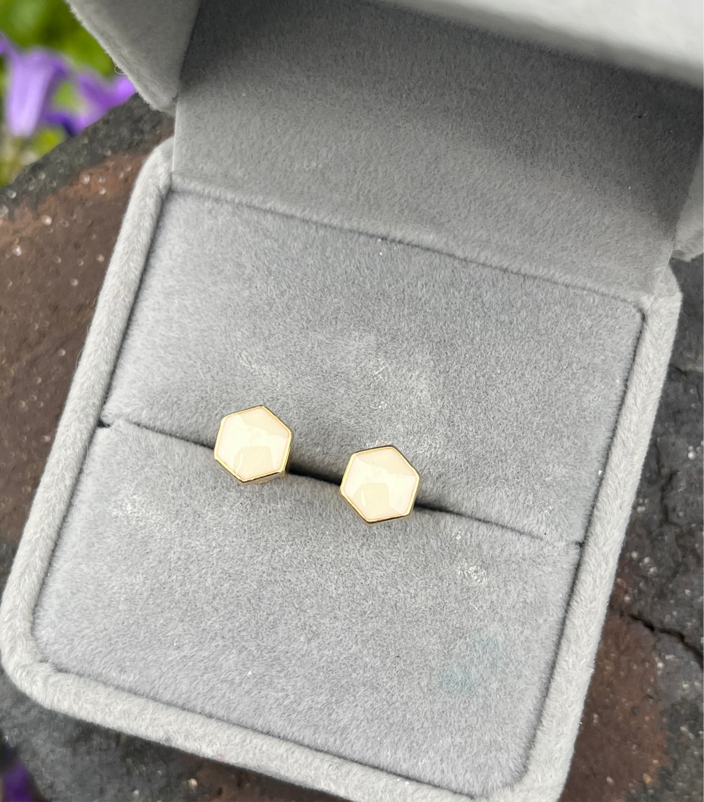 Hexagon Earrings