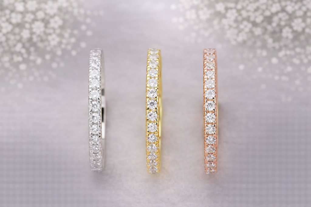 Sparkling Eternity Stacker Ring