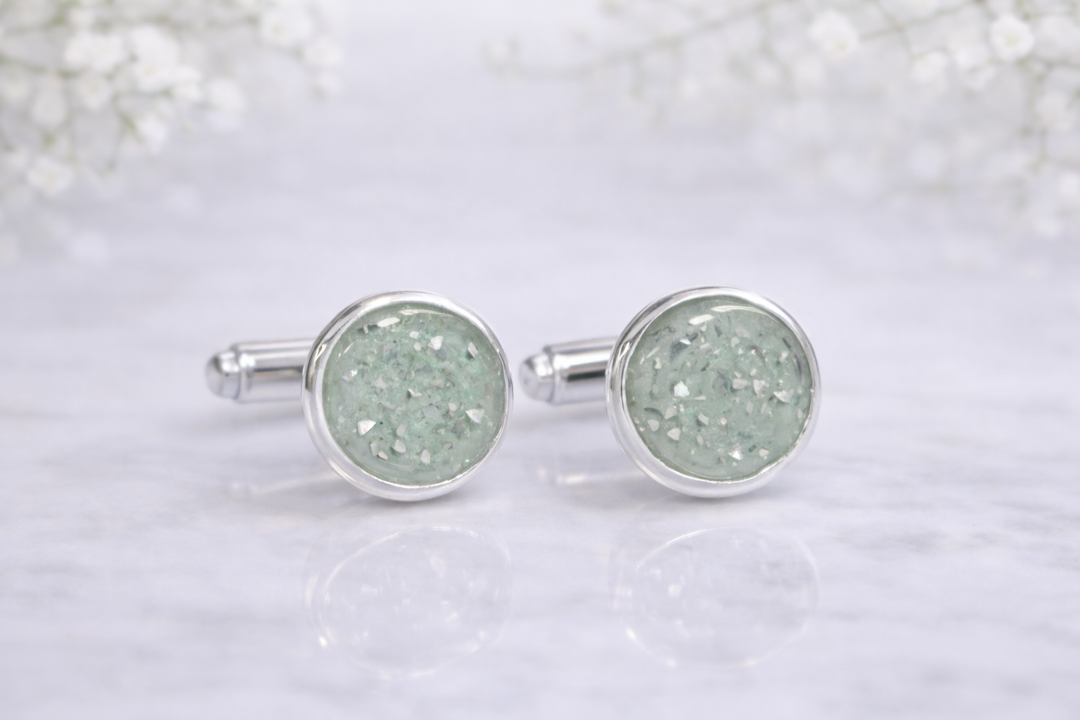 Round Keepsake Cufflinks
