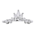 Sparkling Crown Stacker Ring