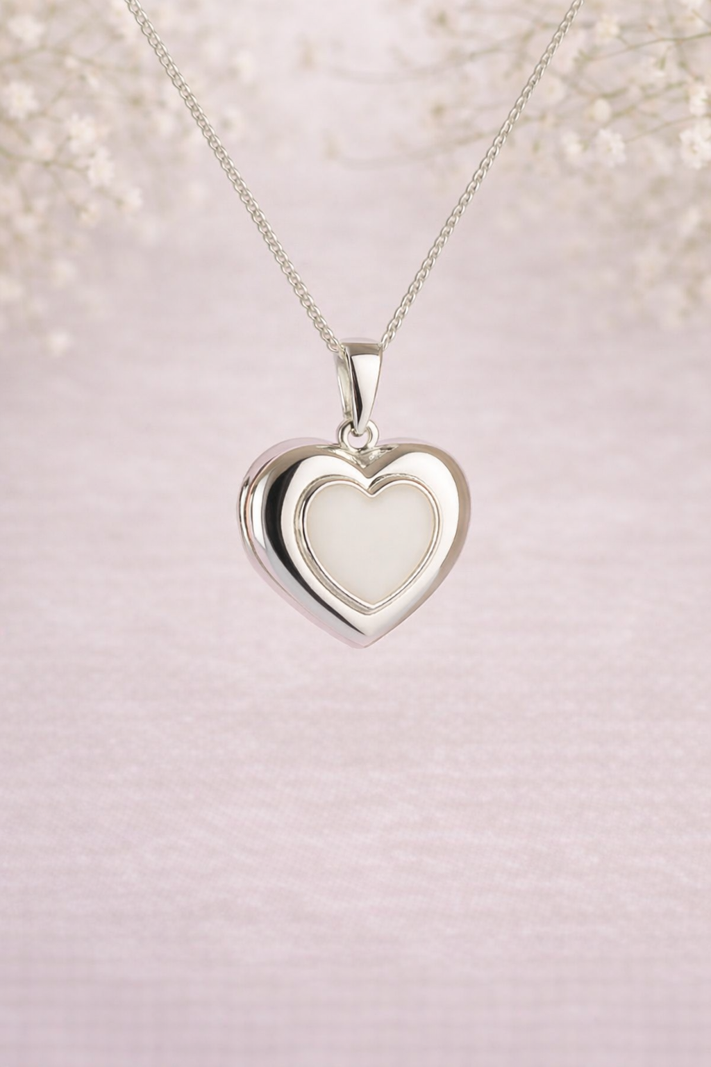 Silver Heart Keepsake Locket