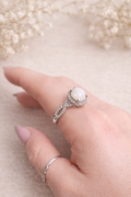 The Sparkle Oval Infinity Ring