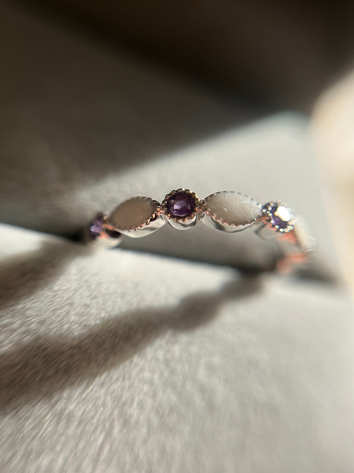 Solid Gold Half Eternity Ring