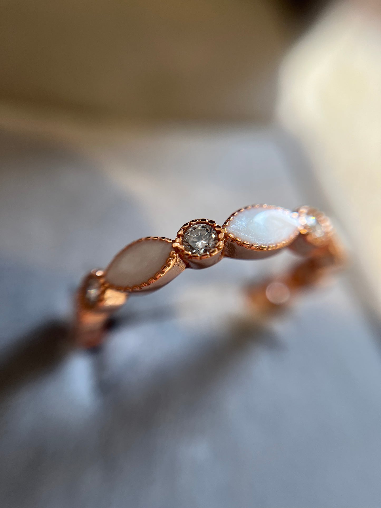 Solid Gold Half Eternity Ring