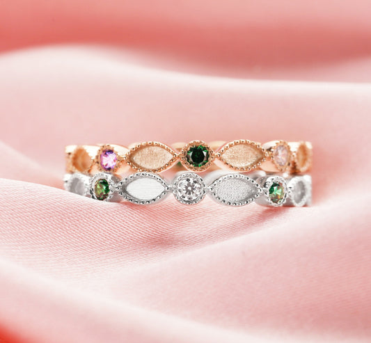 Full Multiple Birthstone Eternity Ring
